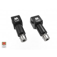 DBK Special Parts (Ducabike) Passenger Foot peg Adapters for DBK Racing and Sport Footpegs For Moto Morini